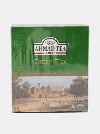 Чай зеленый  Ahmad Tea Green Tea, 100 пакетиков