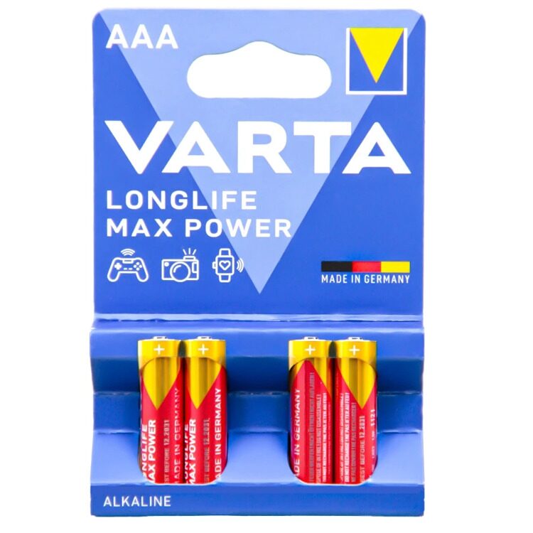 Батарейка Varta Longlife Maxpower AAА 4 шт